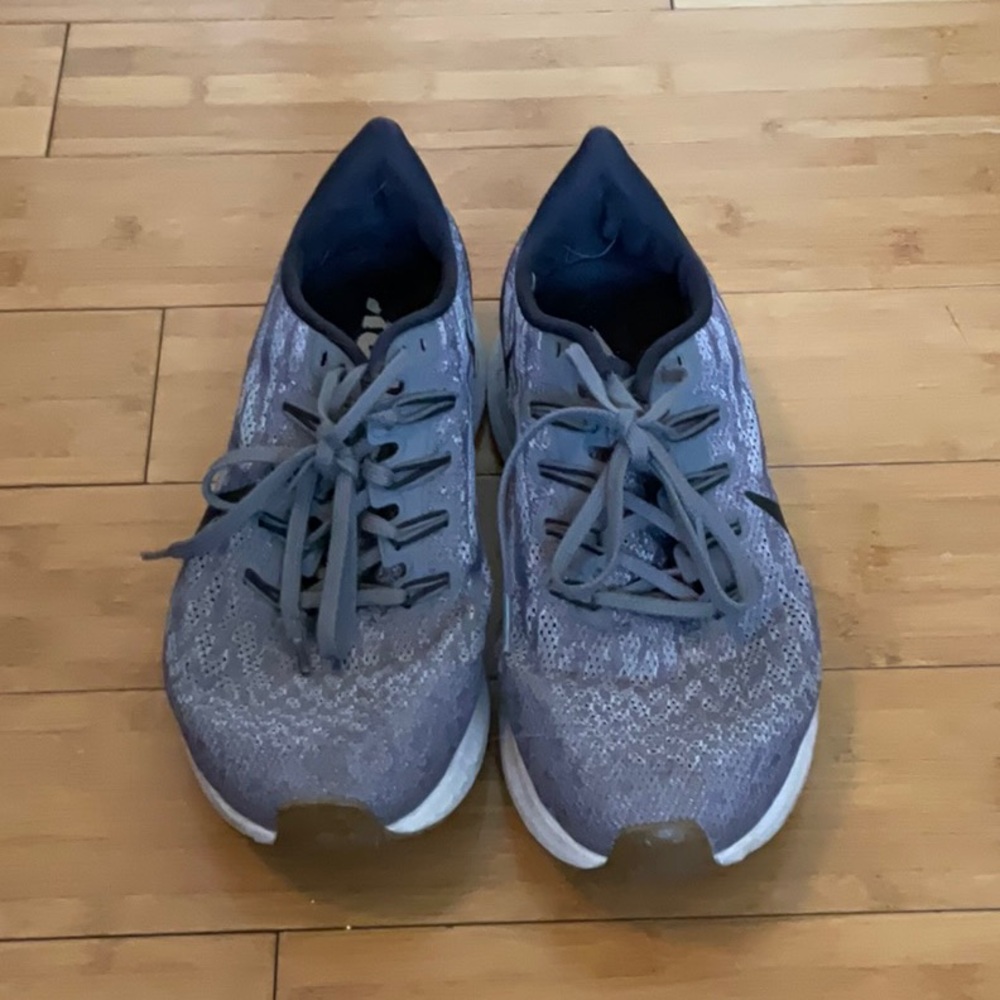 Nike gray running shoes, size 9